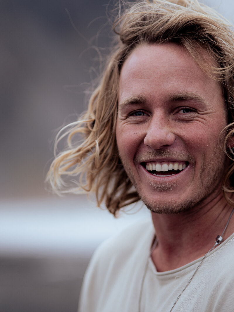 Close portrait of Jaro smiling